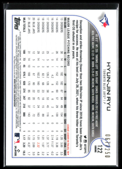 Hyun-Jin Ryu Purple /250