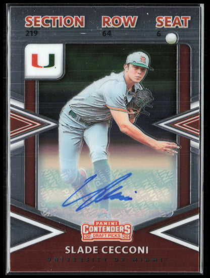 Slade Cecconi Auto 2020 Draft Picks