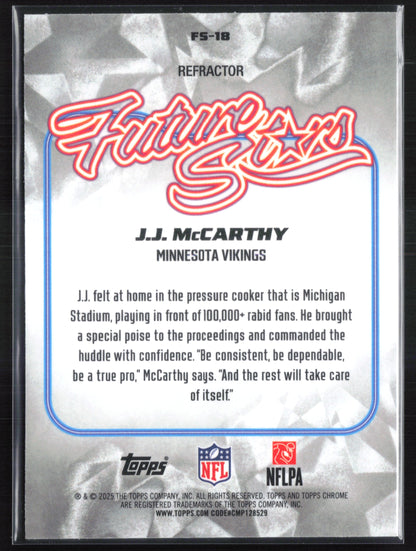 J.J. McCarthy Future Stars Refractor