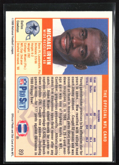 Michael Irvin 1989 Pro Set