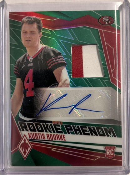 Kurtis Rourke RC Patch Auto /25 Green Prizm 2025 Phoenix