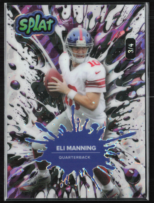 Eli Manning /4 Splat Wild Card