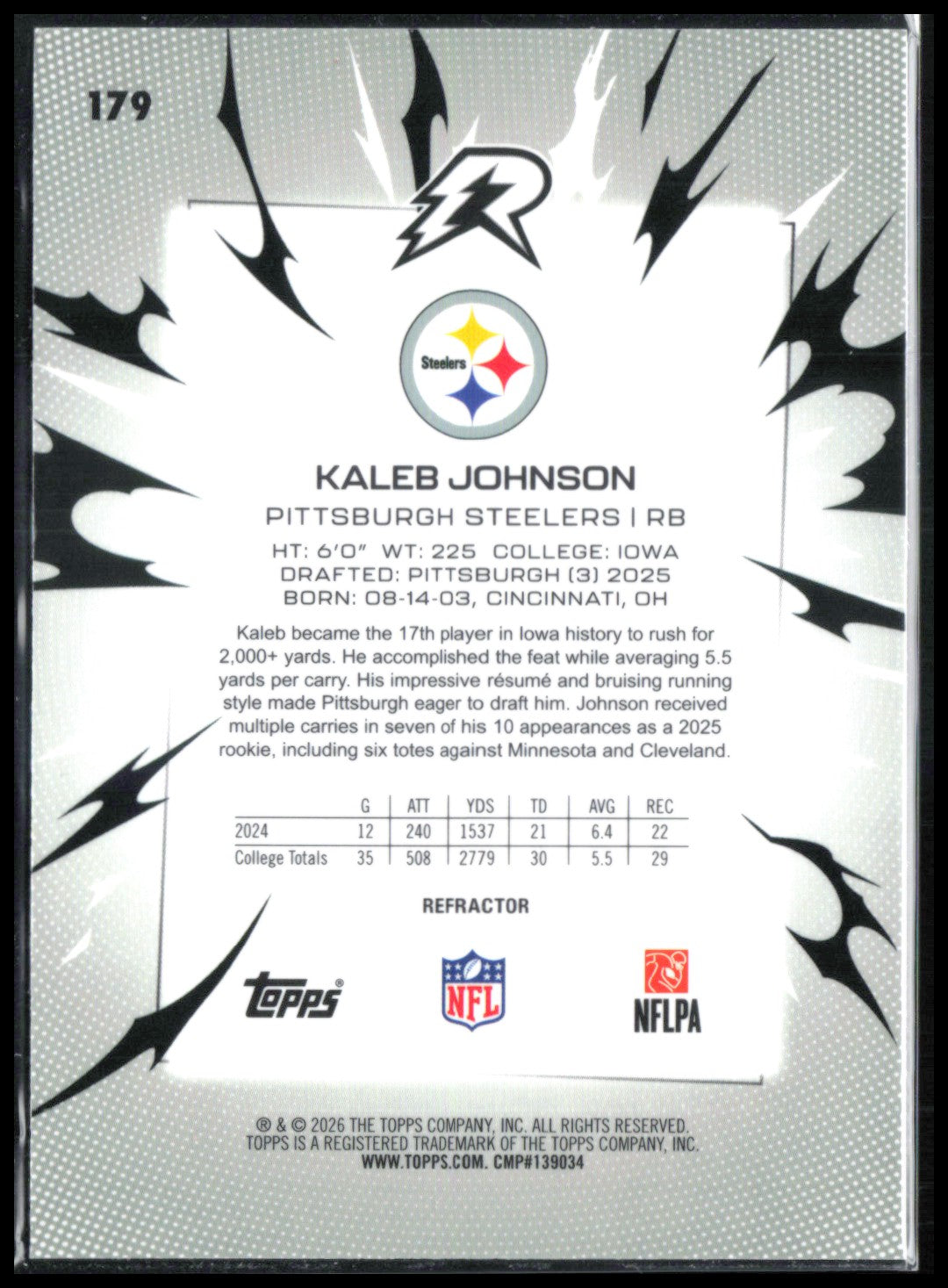 Kaleb Johnson RC Refractor