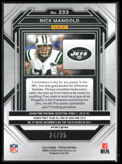 Nick Mangold Red Shimmer FOTL /35