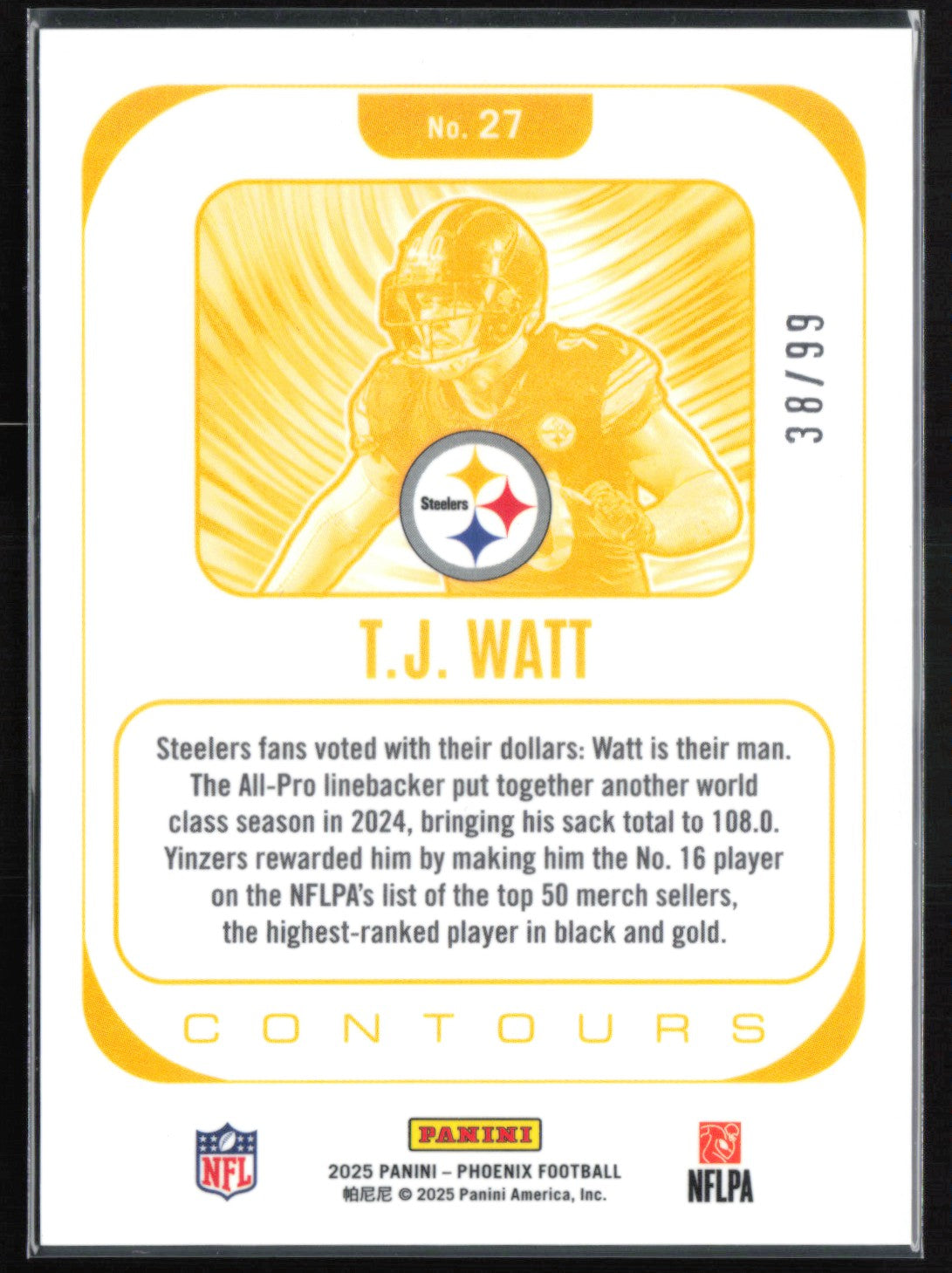 T.J. Watt Contours Green Wave /99