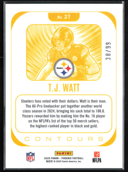 T.J. Watt Contours Green Wave /99