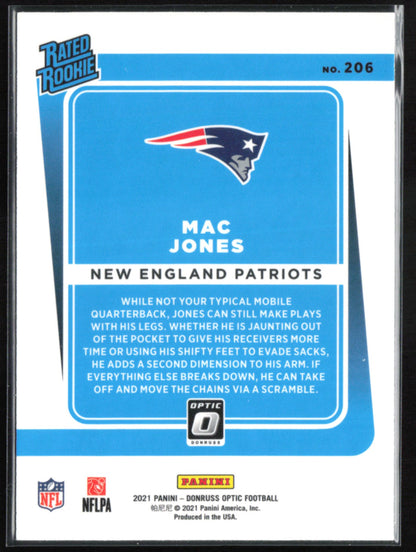 Mac Jones RC Rated Rookie