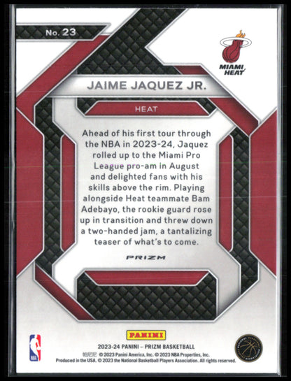 Jaime Jaquez Jr. RC Green Prizm Emergent