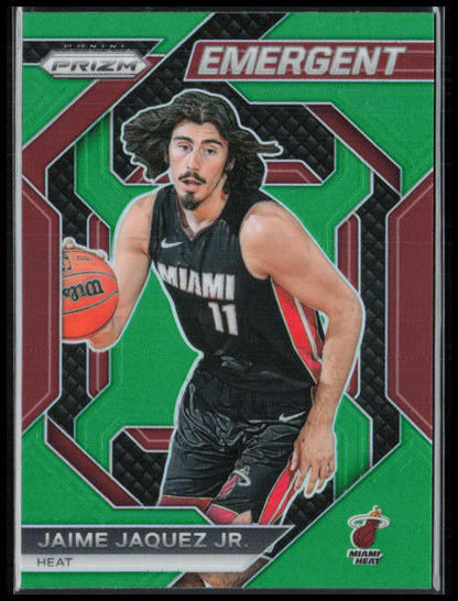 Jaime Jaquez Jr. RC Green Prizm Emergent