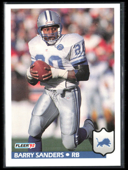Barry Sanders 1992 Fleer