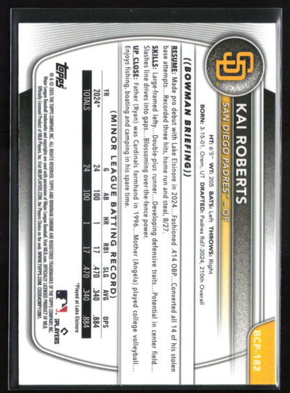 Kai Roberts 1st Bowman