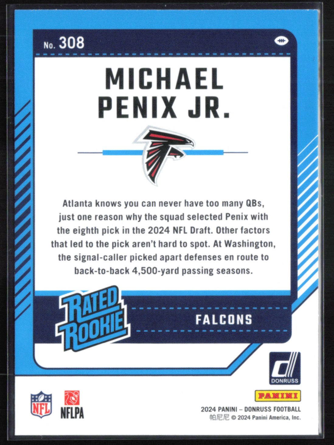 Michael Penix Jr. RC Rated Rookie