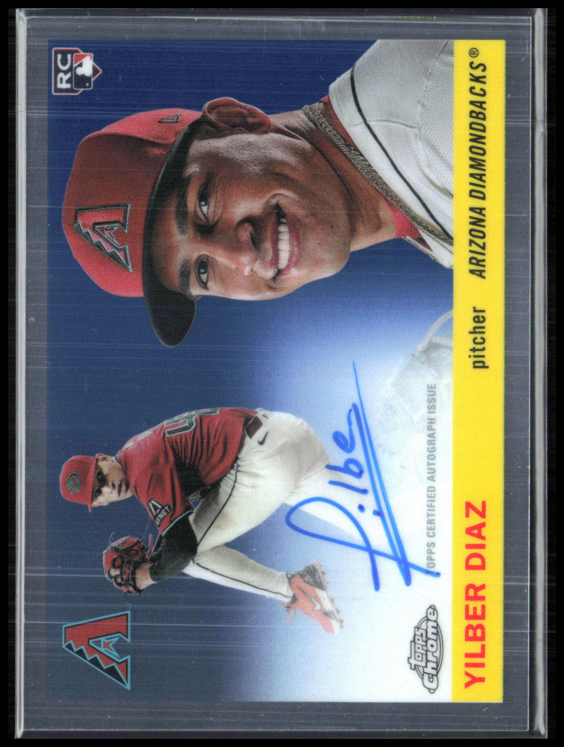 Yilber Diaz RC Auto 2025 Topps Chrome Platinum