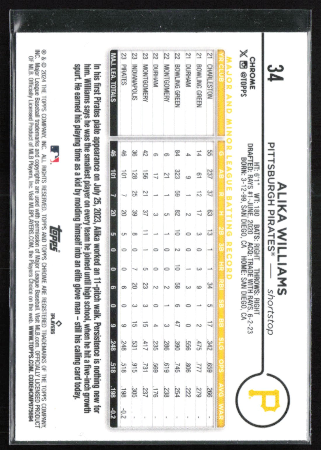 Alika Williams RC X-Fractor