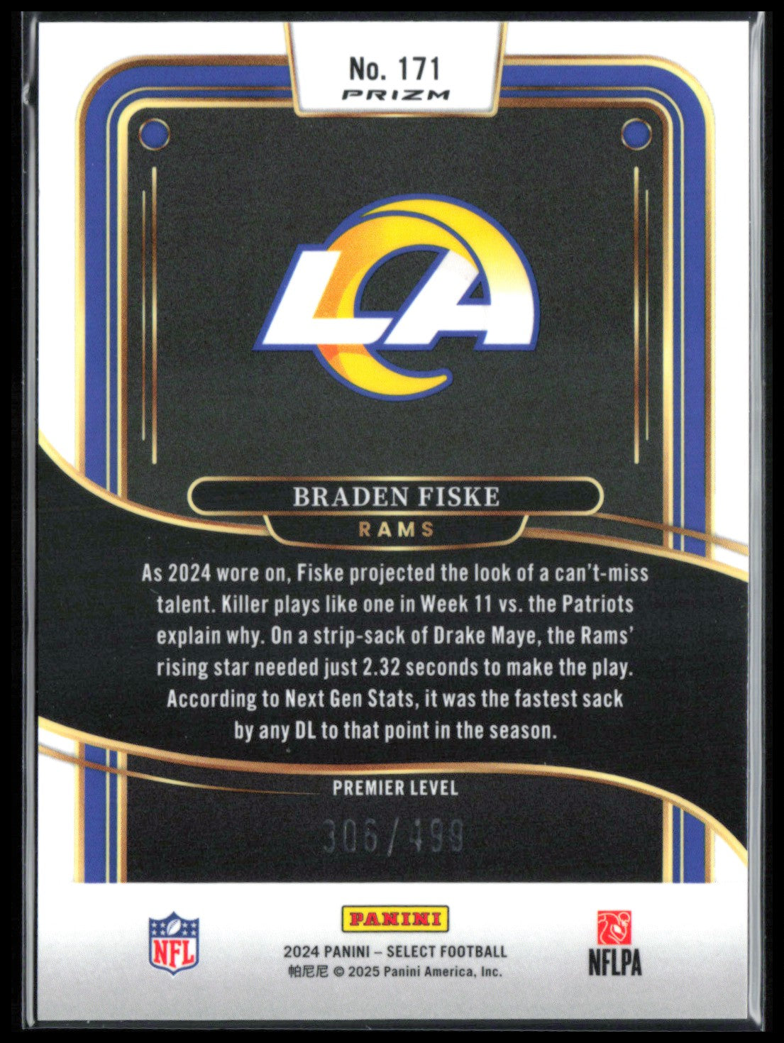 Braden Fiske RC Neon Green Shock /499