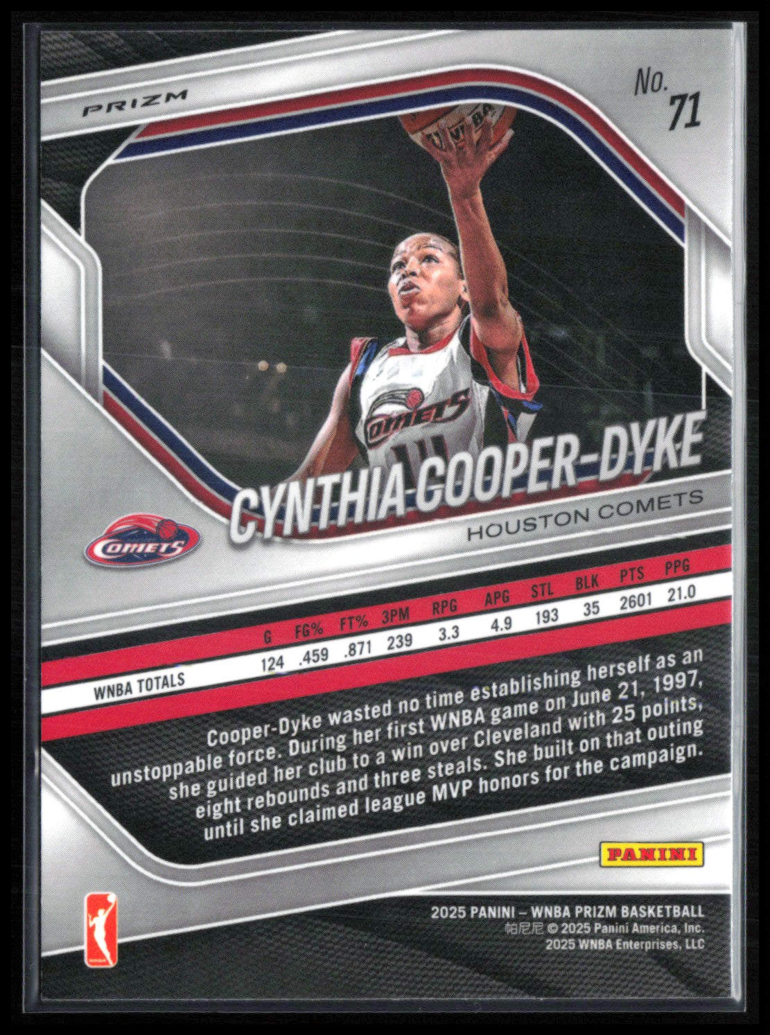 Cynthia Cooper-Dyke Silver Prizm