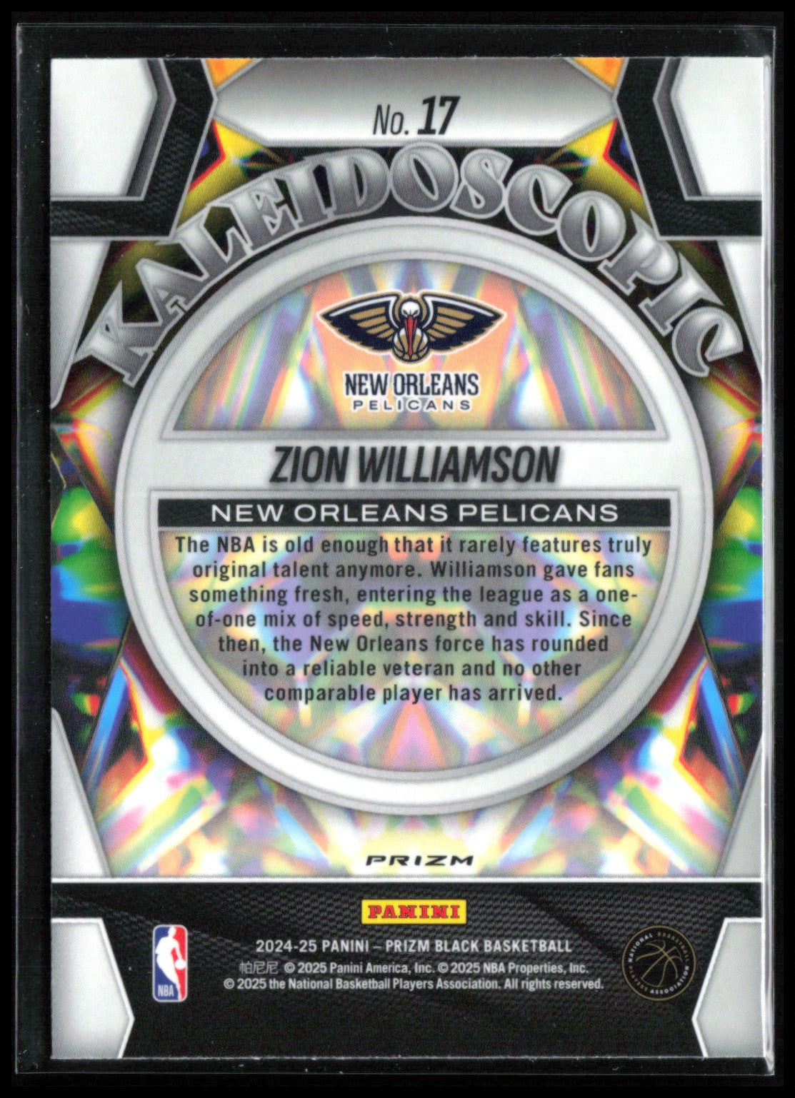 Zion Williamson Kaleidoscopic Silver