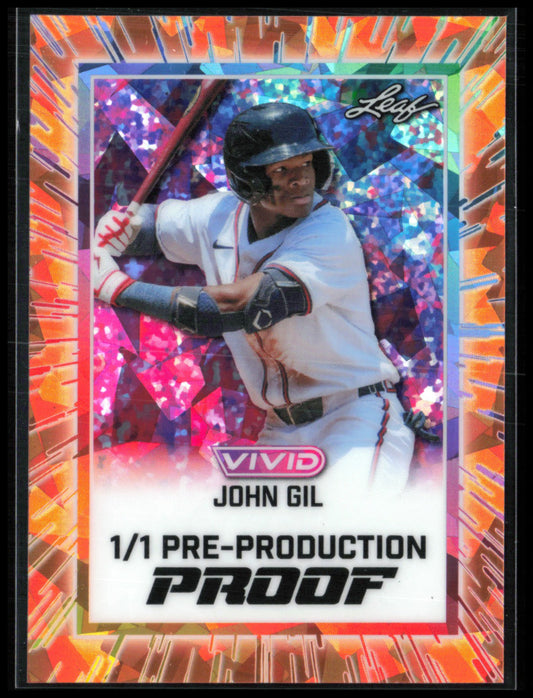 John Gil 1/1 Pre-Production Proof Leaf Vivid