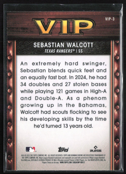 Sebastian Walcott VIP