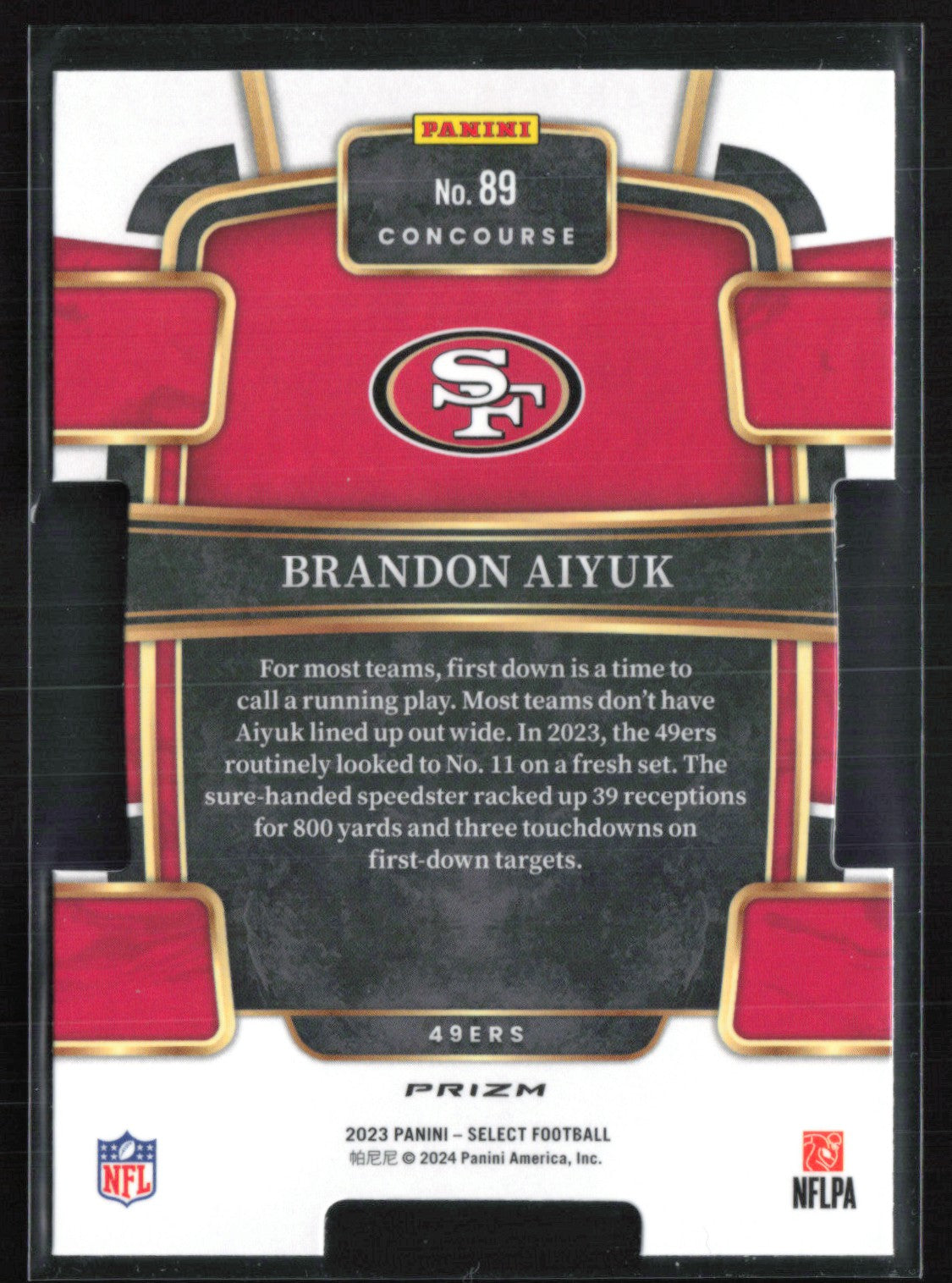 Brandon Aiyuk Silver Die-Cut