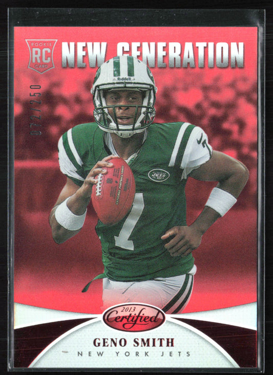 Geno Smith RC Red /250 2013 Certified