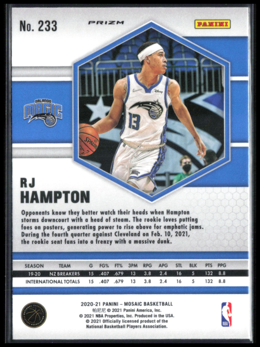 RJ Hampton RC Green Mosaic
