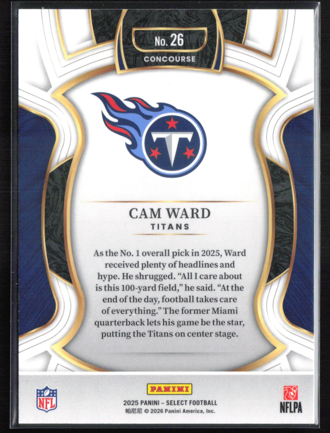 Cam Ward RC Concourse