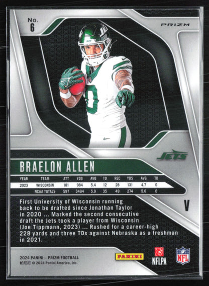 Braelon Allen RC Silver Variation