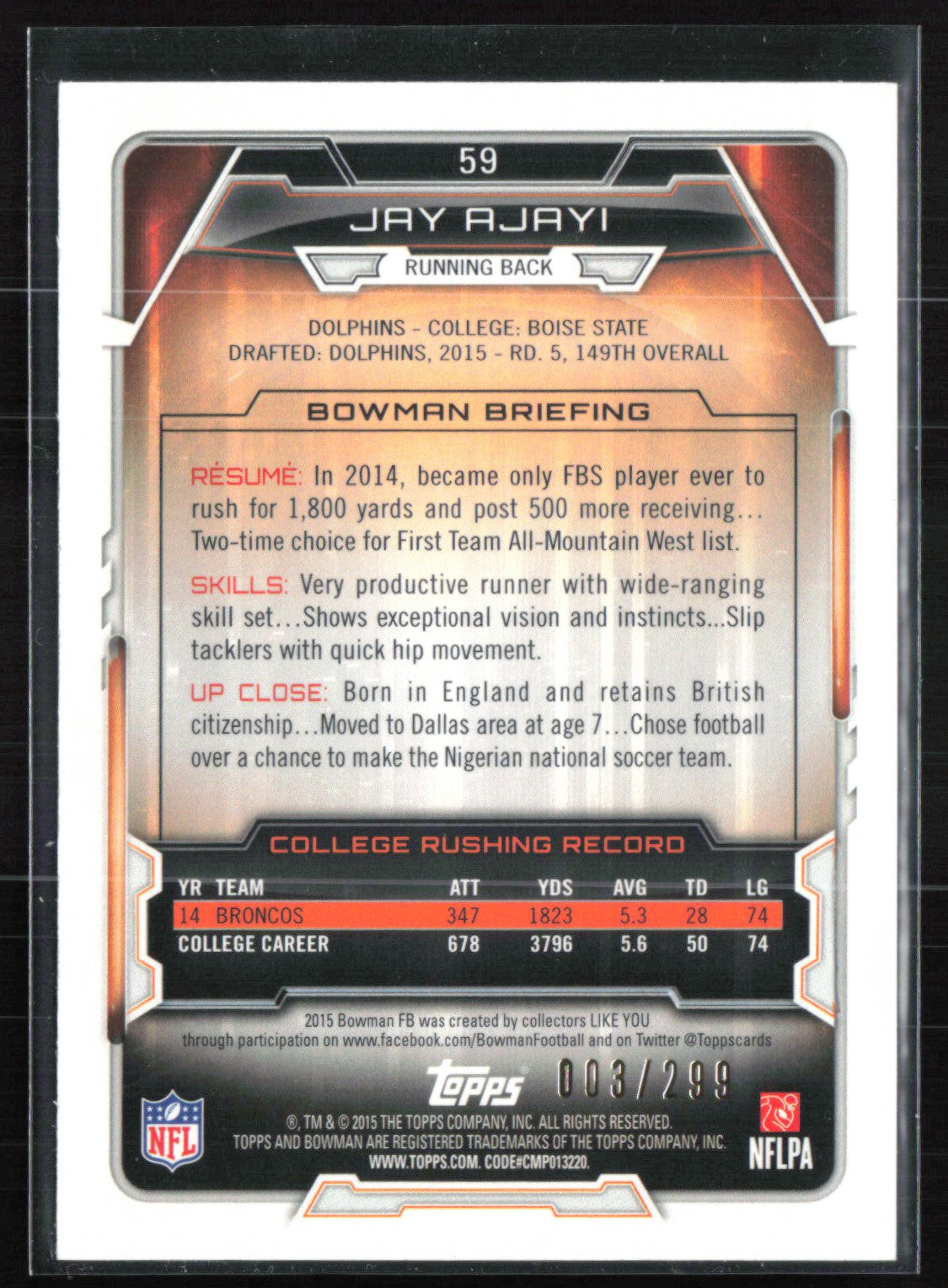 Jay Ajayi RC /299