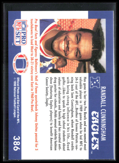 Randall Cunningham 1990 Pro Set