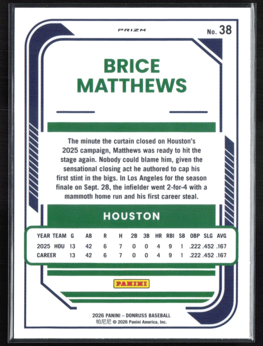 Brice Matthews RC Holo