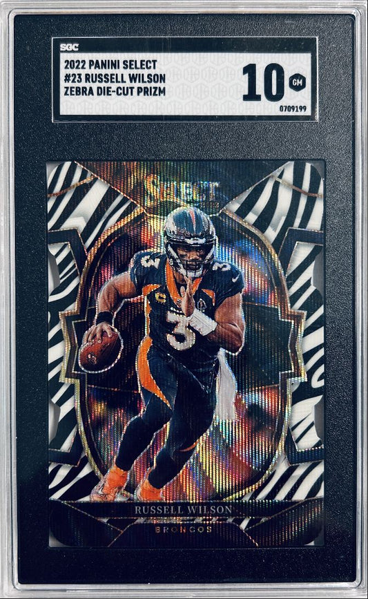 Russell Wilson Zebra SSP 2022 Select Concourse SGC 10