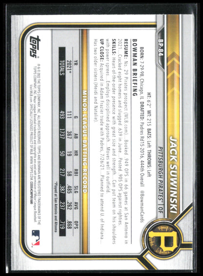 Jack Suwinski 1st Bowman
