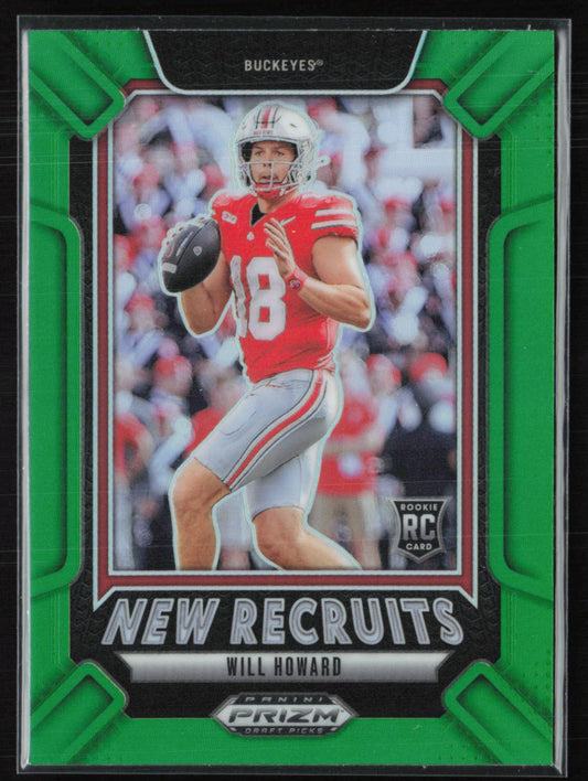Will Howard RC Green Prizm