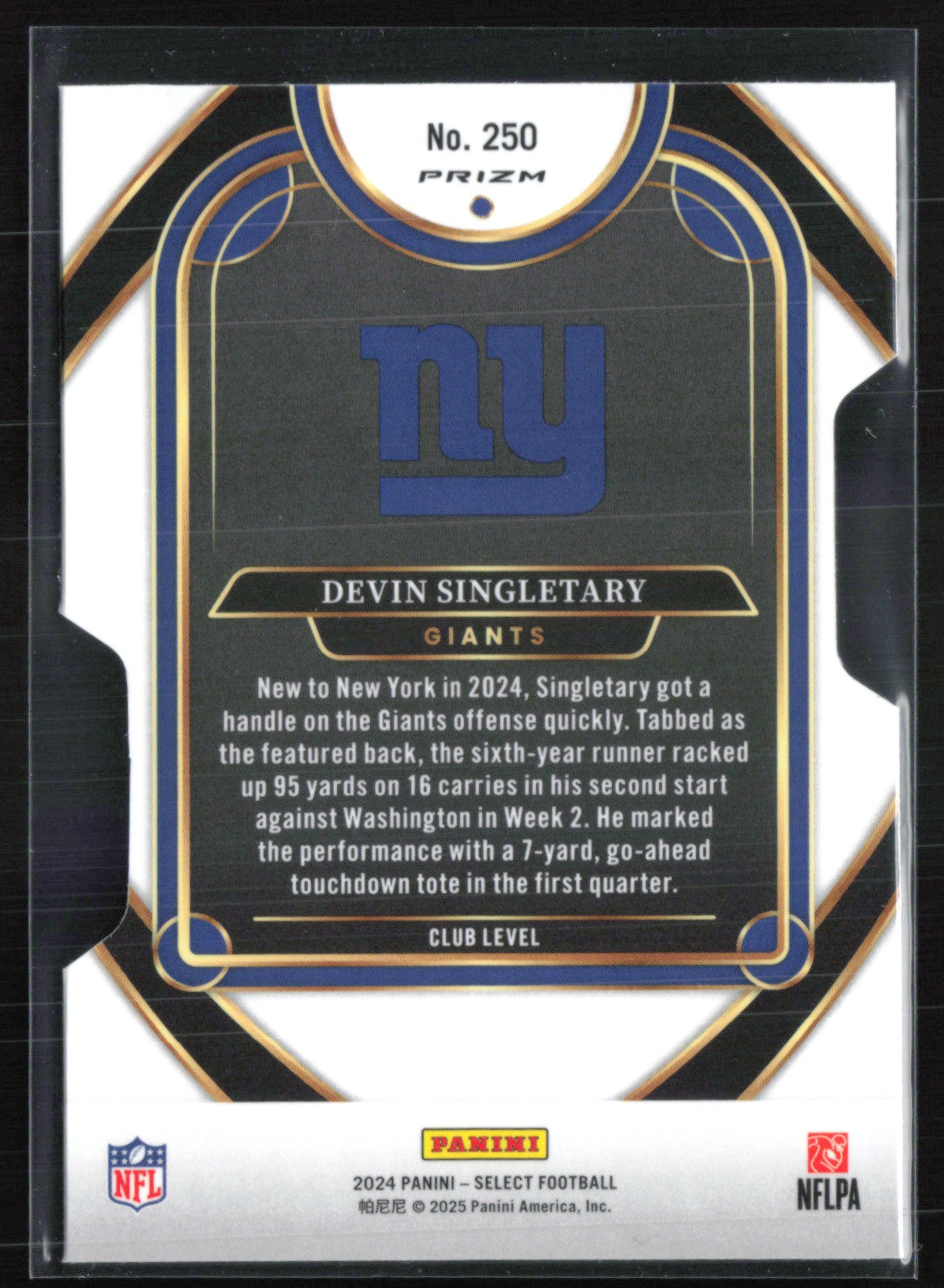 Devin Singletary Silver Die-Cut