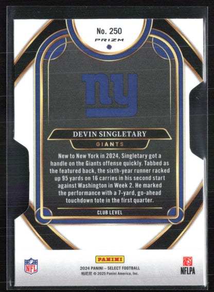 Devin Singletary Silver Die-Cut