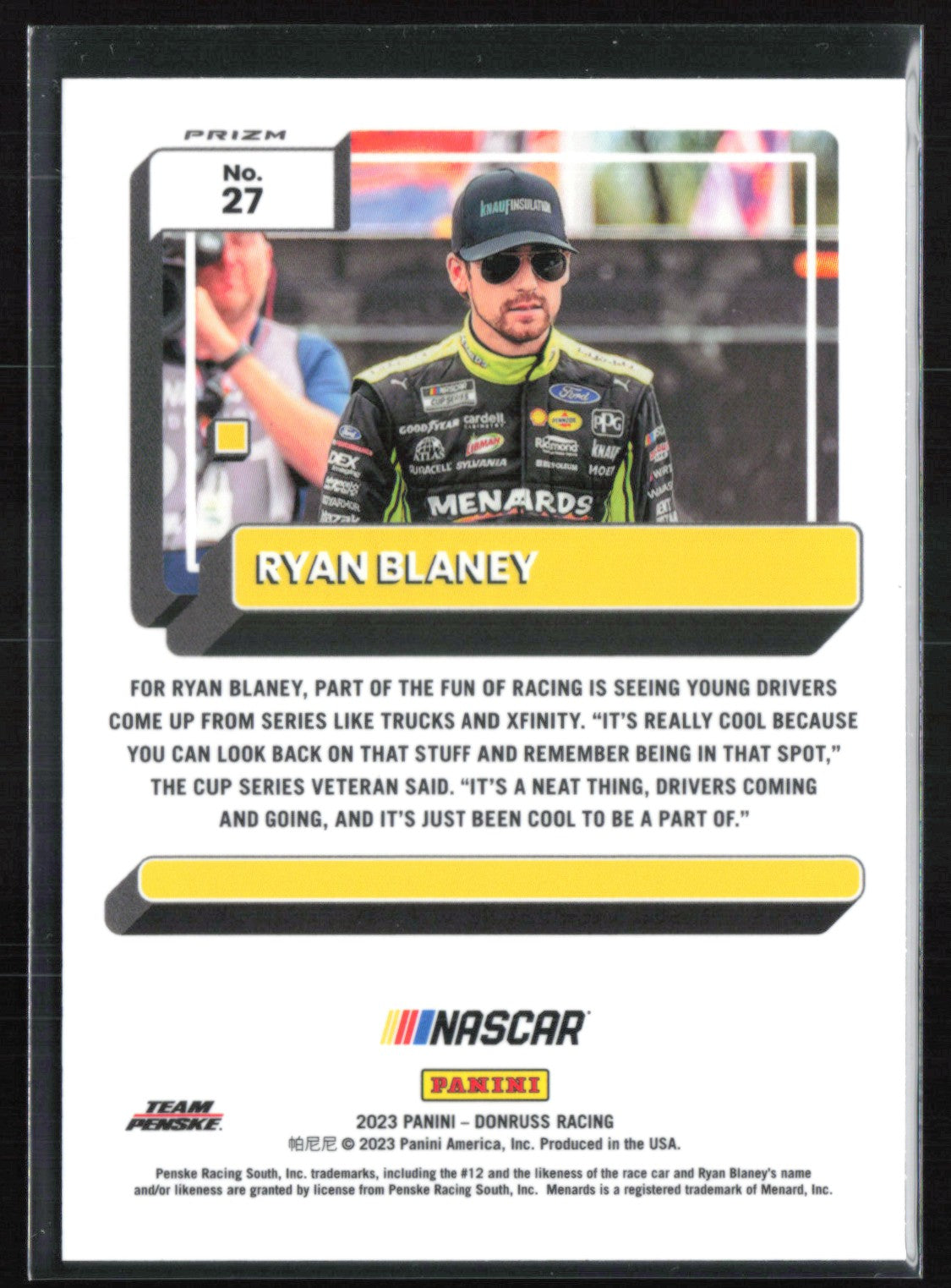 Ryan Blaney Blue Wave
