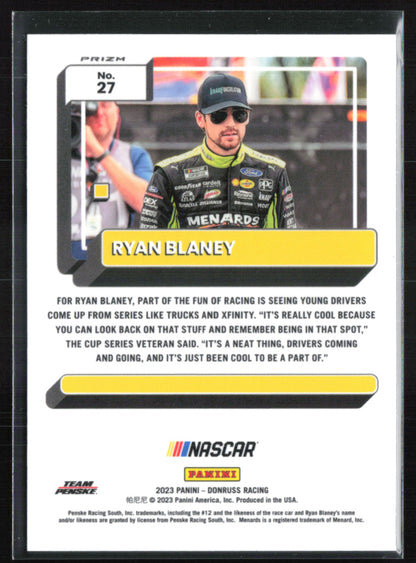 Ryan Blaney Blue Wave