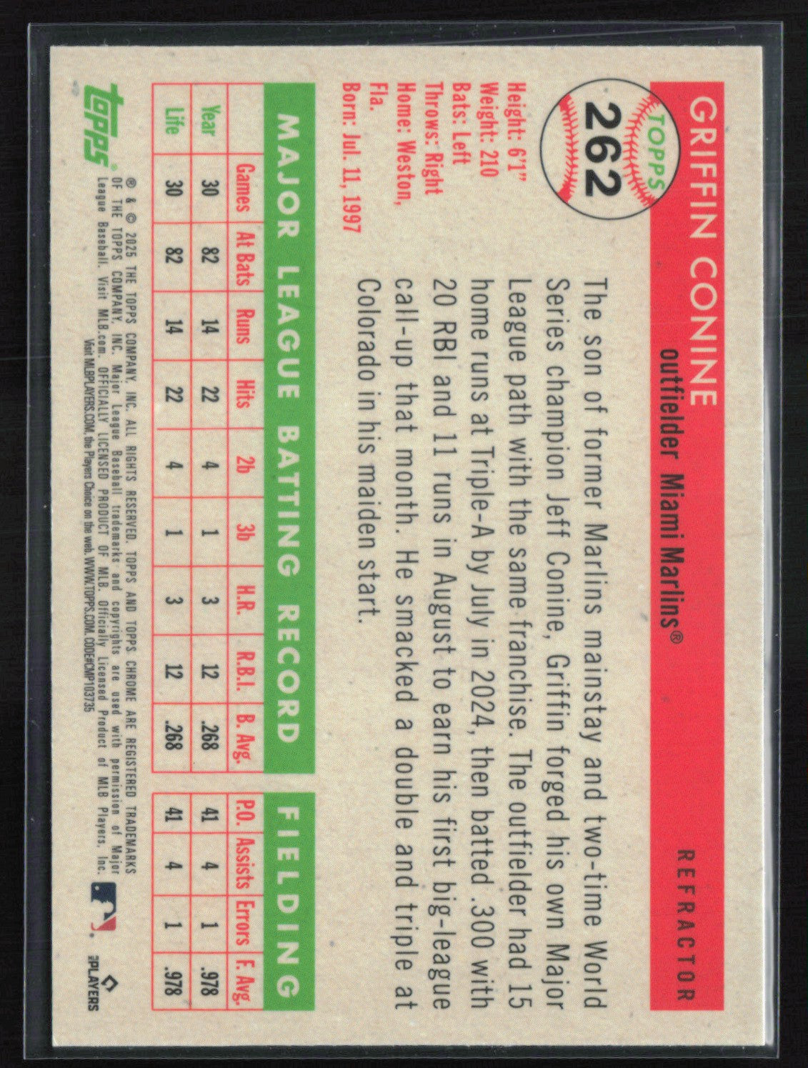Griffin Conine RC Refractor