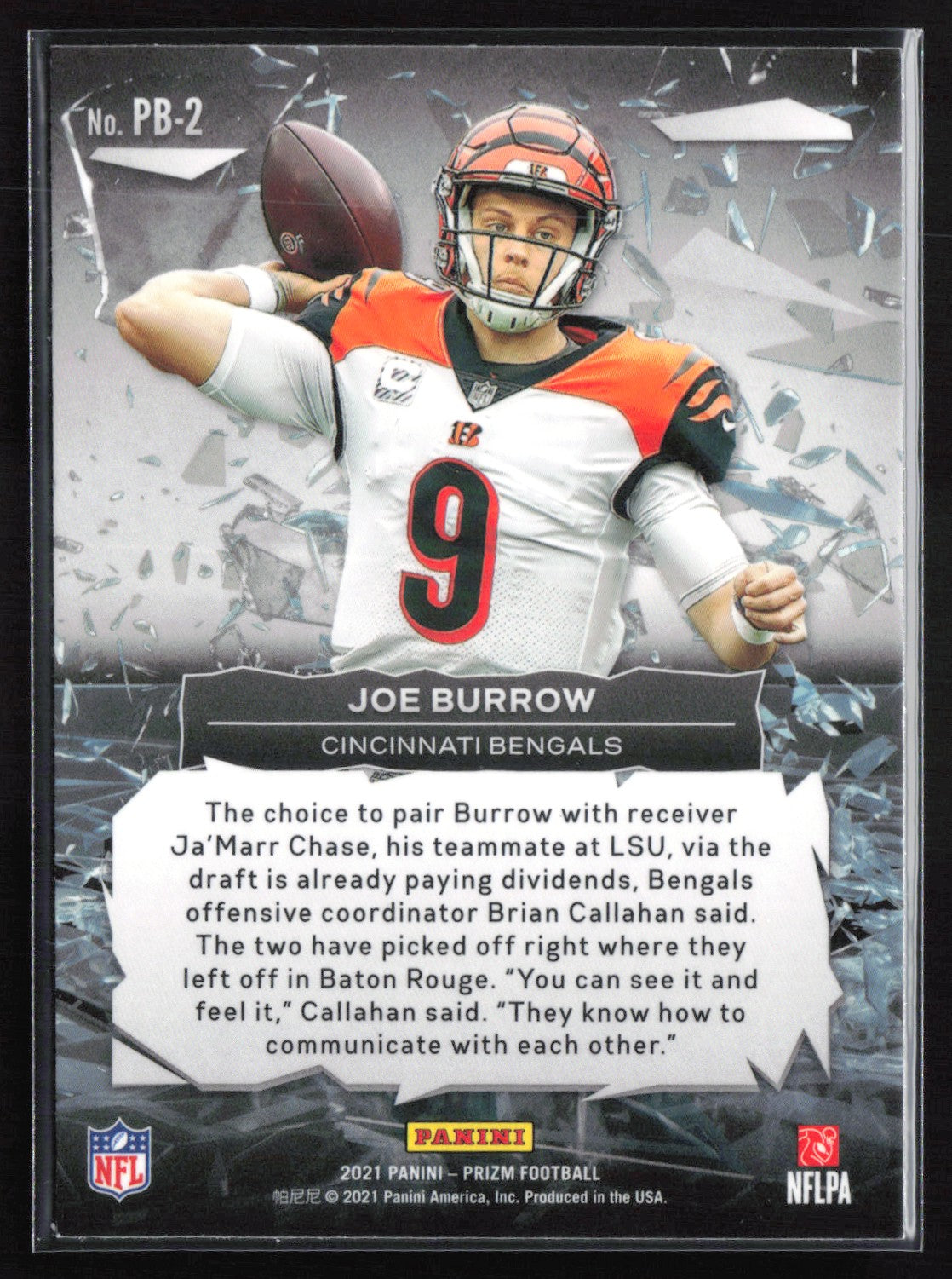 Joe Burrow Prizm Break