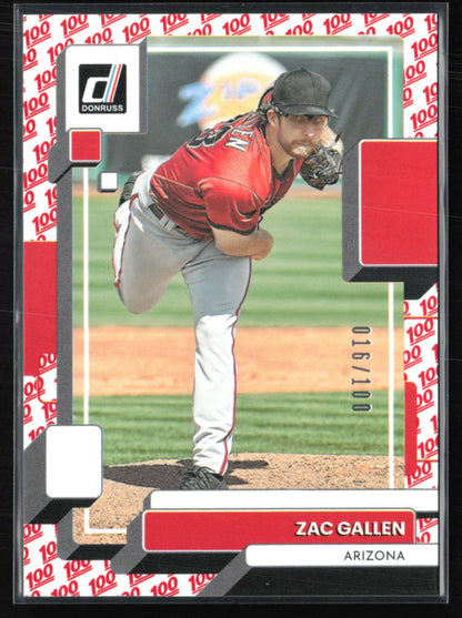 Zac Gallen /100 One Hundred Emoji