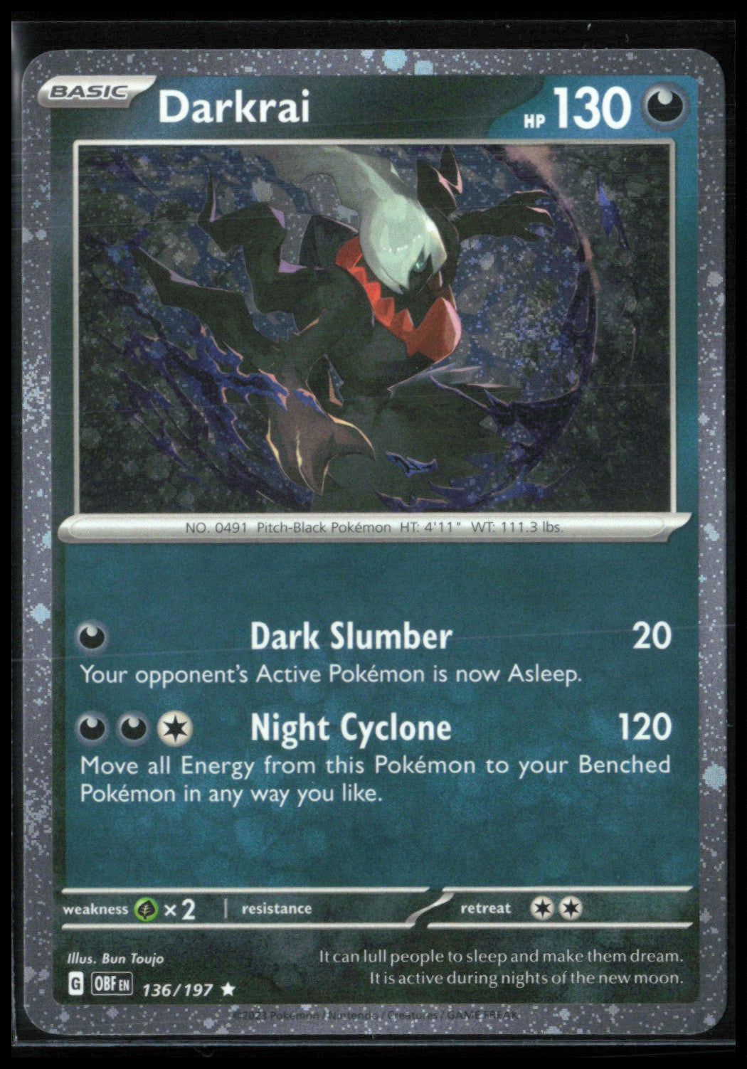 Darkrai Cosmo Holo Rare