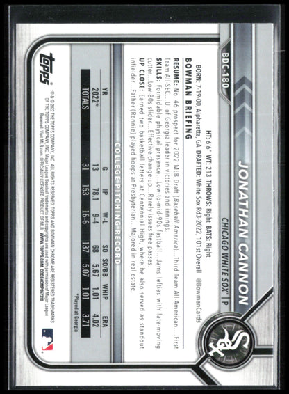 Jonathan Cannon 1st Bowman B&W Raywave
