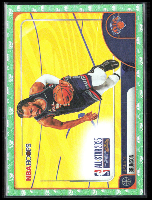 Jalen Brunson Green Basketball Parallel