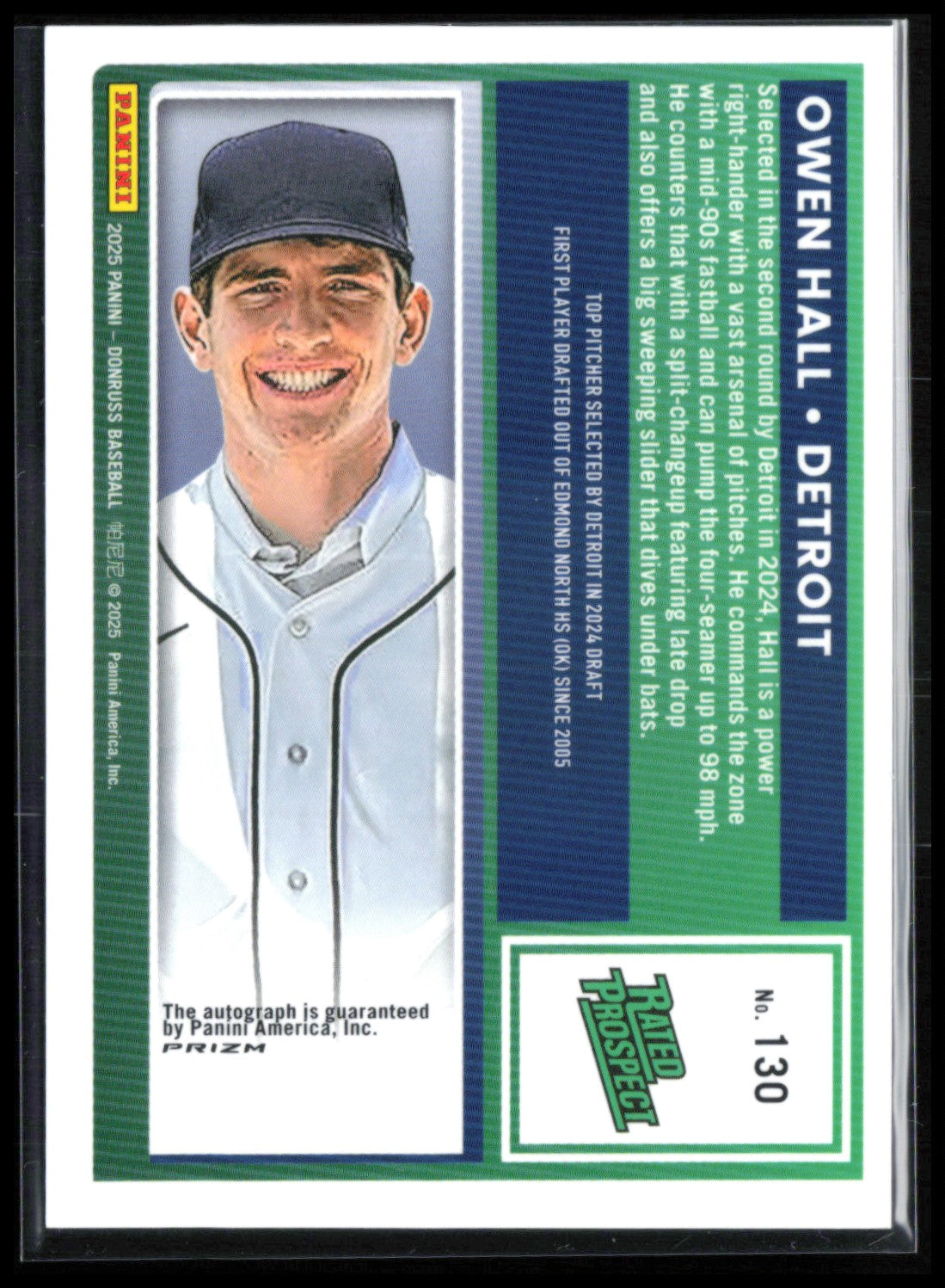 Owen Hall Rated Prospect Auto