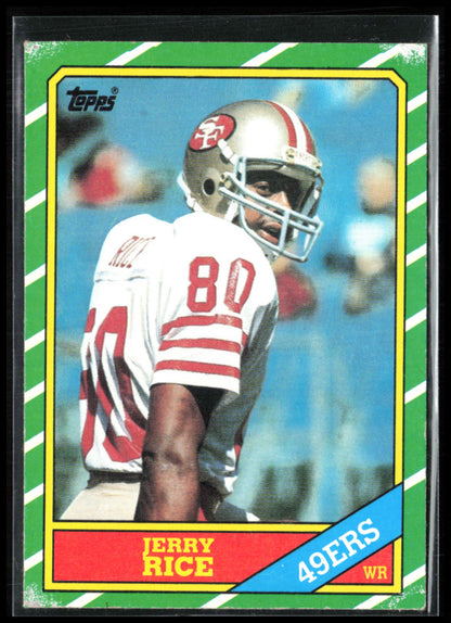 Jerry Rice RC 1986 Topps #161 (Surface Issues, See Pics)