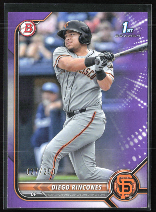Diego Rincones 1st Bowman Purple /250