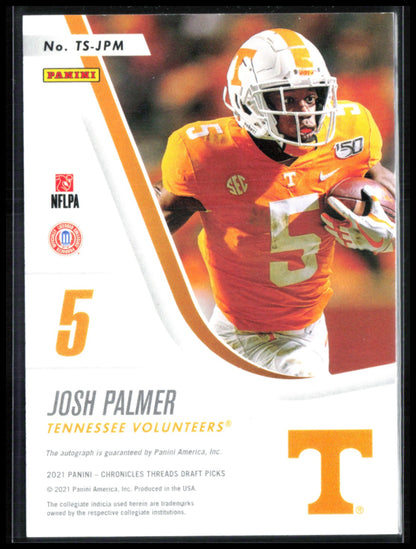 Josh Palmer RC Auto Rookie Signatures 2021 Panini Threads