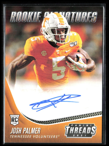 Josh Palmer RC Auto Rookie Signatures 2021 Panini Threads
