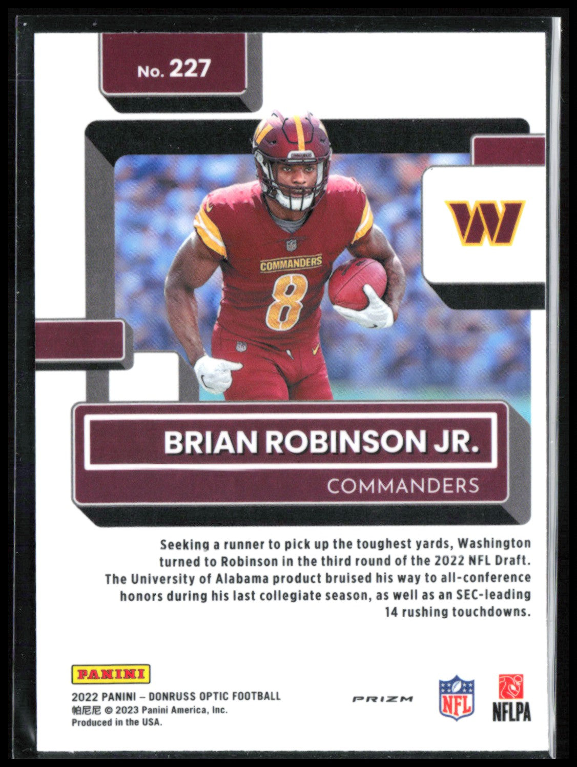 Brian Robinson Jr. RC Purple Shock